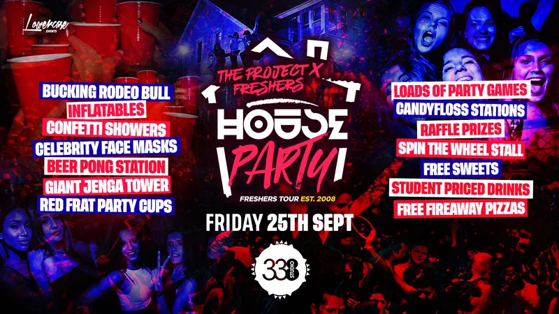 THE PROJECT X FRESHERS HOUSE PARTY @ STUDIO 338 LONDON! - LONDON FRESHERS WEEK 2026