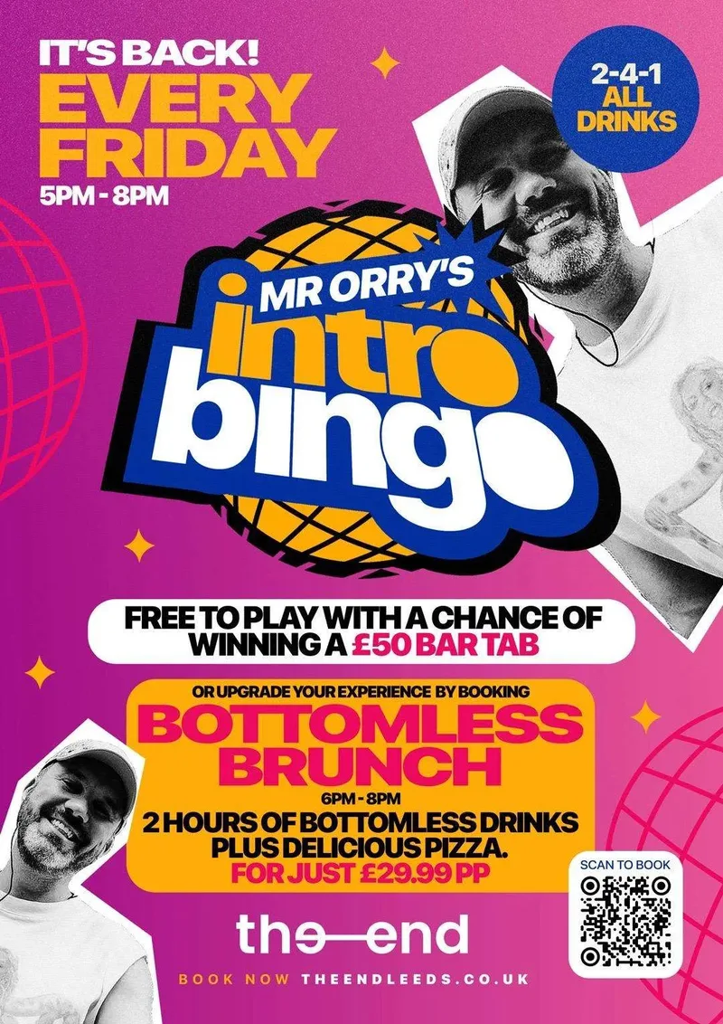 Mr Orry's Intro Bingo Bottomless Brunch