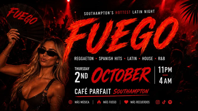 FUEGO 🔥 – Southampton’s Reggaeton & Latin Night