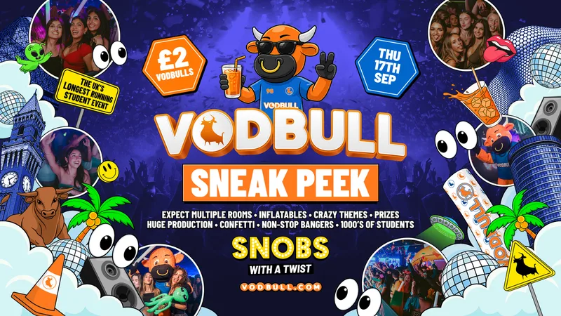 🧡 VODBULL SNEAK PEEK!! ⚠️Now at Snobs Nightclub!!⚠️ 17/09
