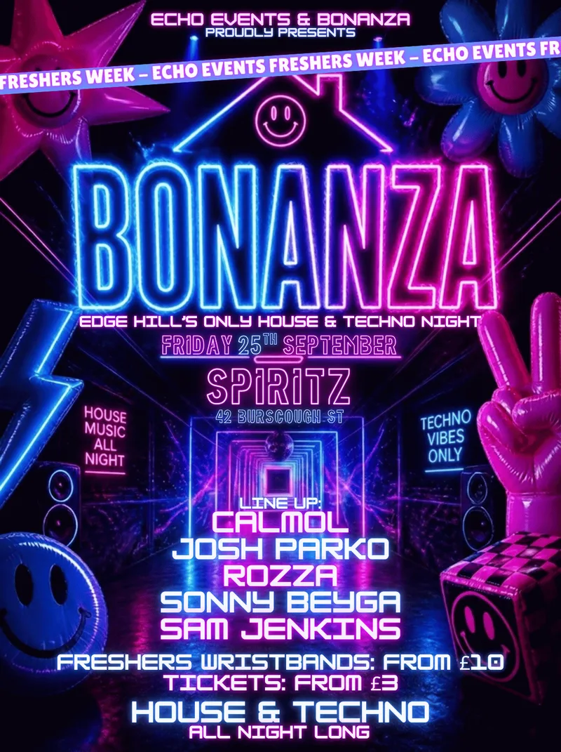 EDGE HILL FRESHERS 2026 - BONANZA X ECHO EVENTS