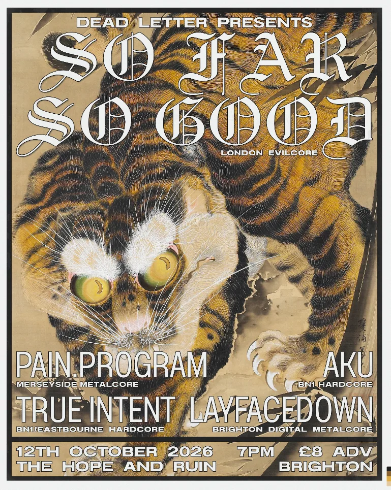 Deadletter Presents: So Far So Good + Support
