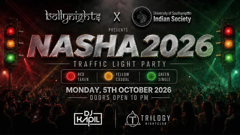 Bollynights Southampton - NASHA 2026 - TRAFFIC LIGHT NEON PARTY