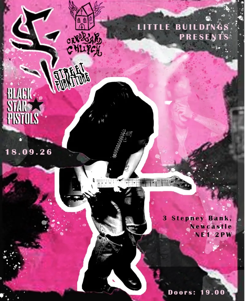 Street Furniture, Cardboard Church, Black Star Pistols
