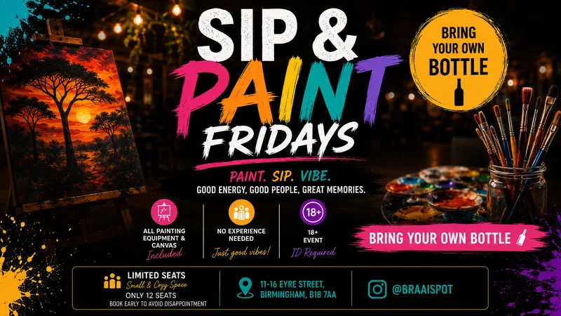Amapiano Sip and paint 🎨