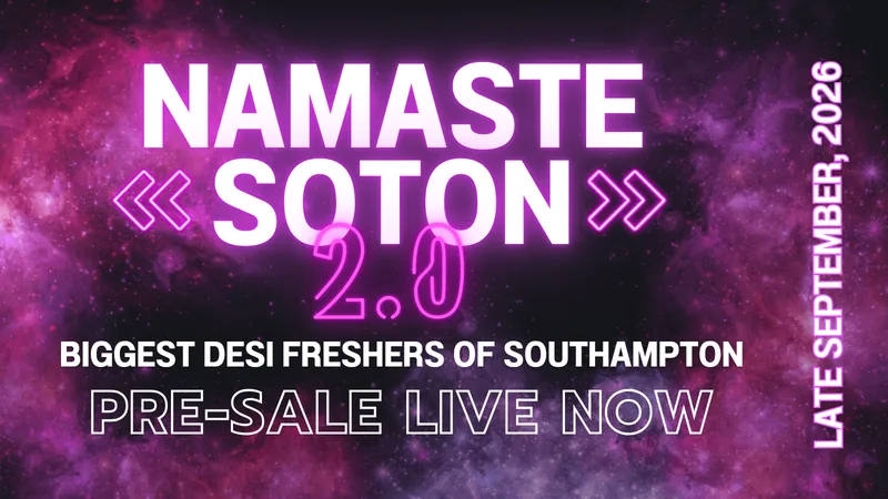 FRESHER'S Bollywood Night 2026 | Namaste Soton 2.0