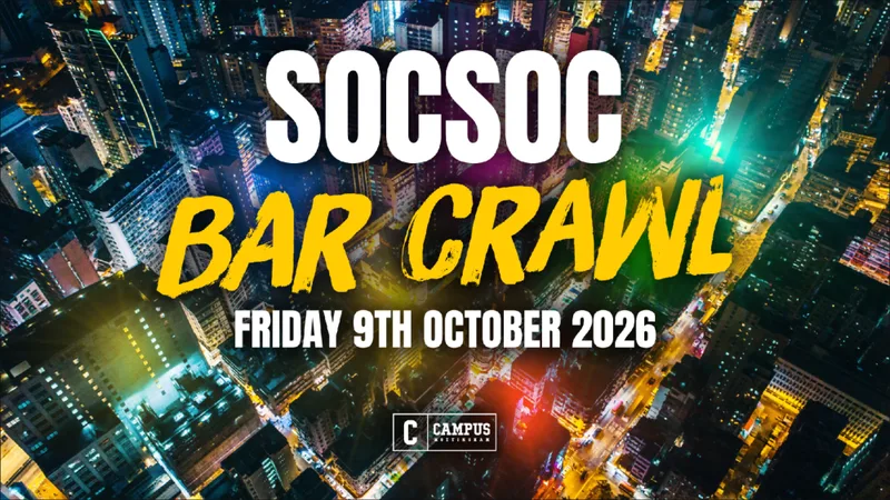 SocSoc Pre-Ocean Bar Crawl