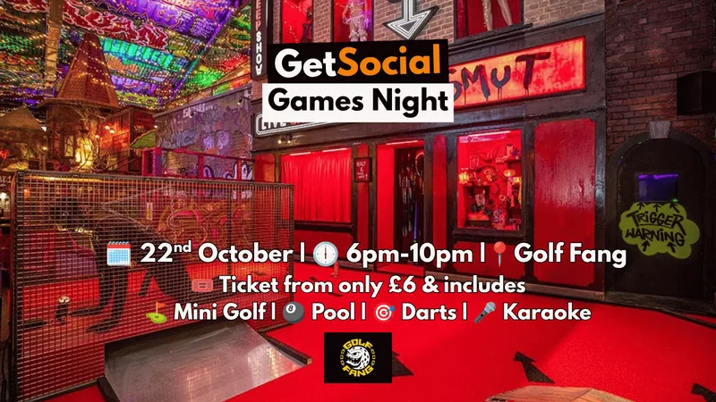 GetSocial Games Night | Meet New People & Make Friends (20s–40s) ⛳️