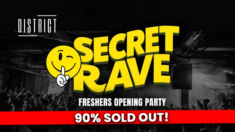 FRESHERS OPENING PARTY 🚫 👽 SECRET UNDERGROUND RAVE 👽 - SELLS OUT EVERY YEAR ⚠️75% SOLD OUT ⚠️