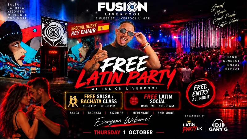 Free Latin Party - Salsa and Bachata Social Liverpool - Every Thursday at Fusion