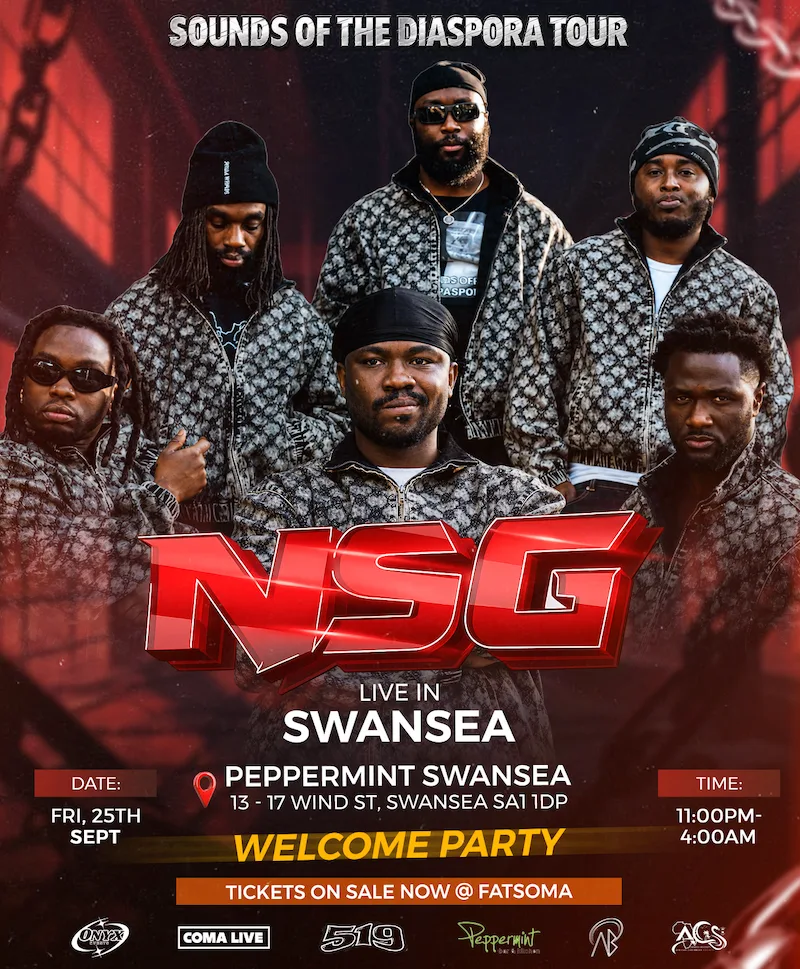 NSG PERFORMING LIVE!! Presented by: ONYX EVENTS X SWANSEA ACS | FRESHERS WELCOME PARTY