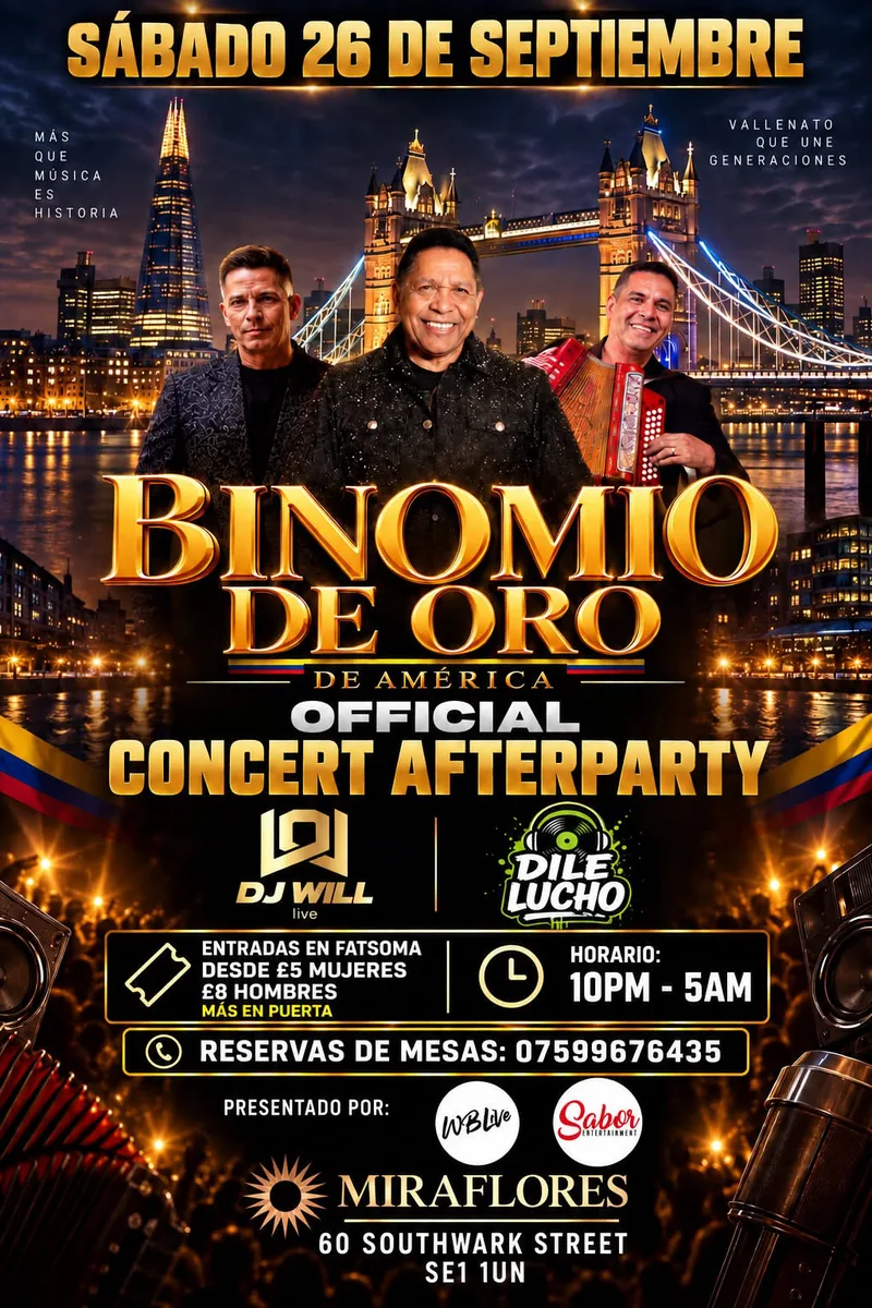 BINOMIO DE ORO OFFICIAL CONCERT AFTER PARTY