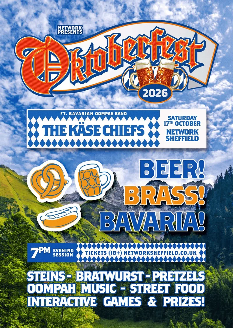 Oktoberfest Sheffield 2026 ft. The Käse Chiefs | Beer, Bratwurst & Oompah