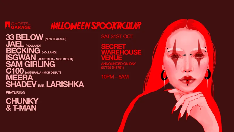 GHOSTS OF GARAGE: HALLOWEEN SPOOKTACULAR - Secret Warehouse Fancy Dress Rave
