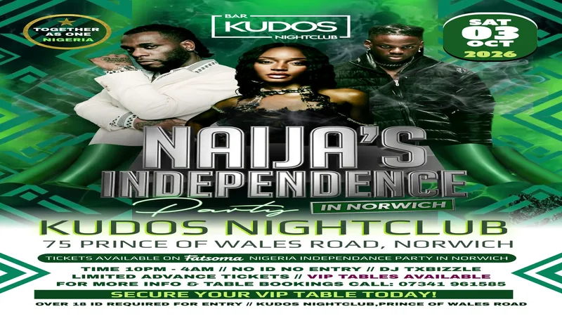 🇳🇬 KUDOS PRESENTS: NAIJA’S INDEPENDENCE PARTY 🇳🇬