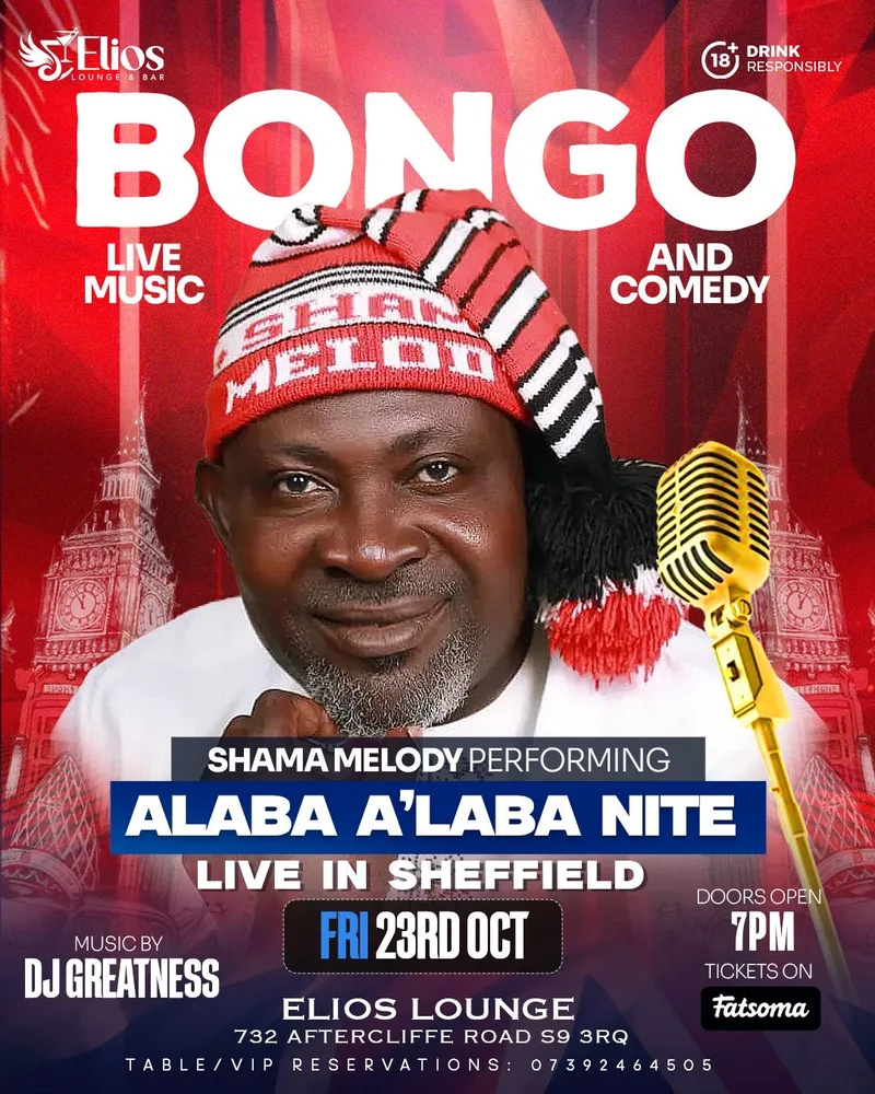 SHAMA MELODY LIVE IN SHEFFIELD –ALABA A’LABA NITE