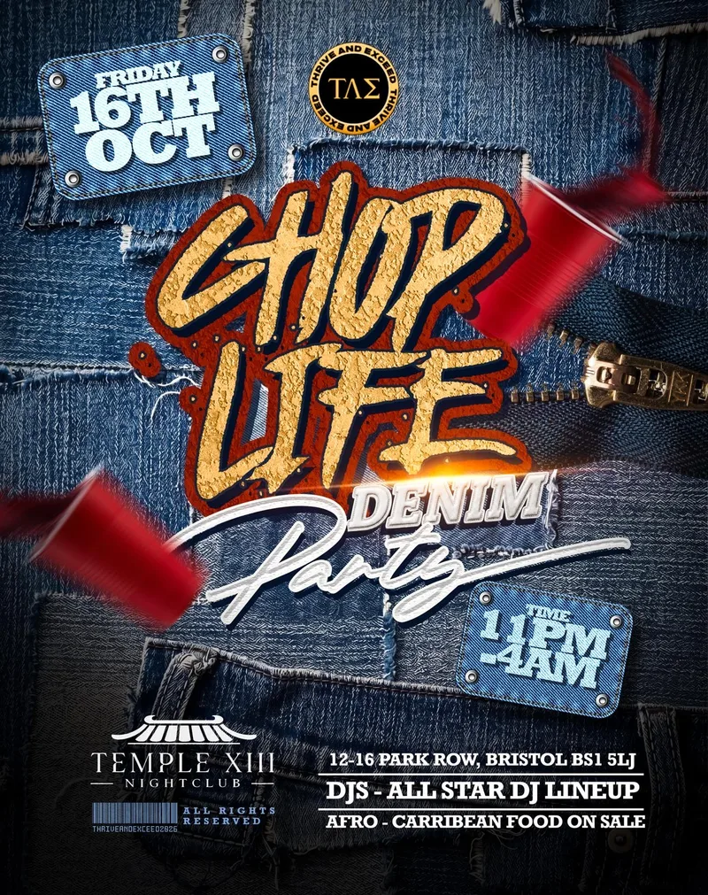 ΤΛΣ PRESENT: CHOP LIFE (BRISTOL) 👖