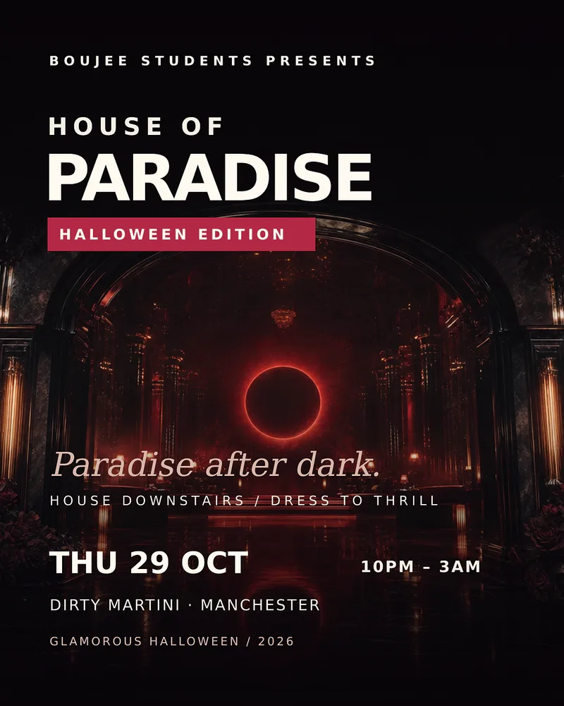House Of Paradise | THURSDAY 29th of Ocotober - PARADISE AFTER DARK | Halloween Special