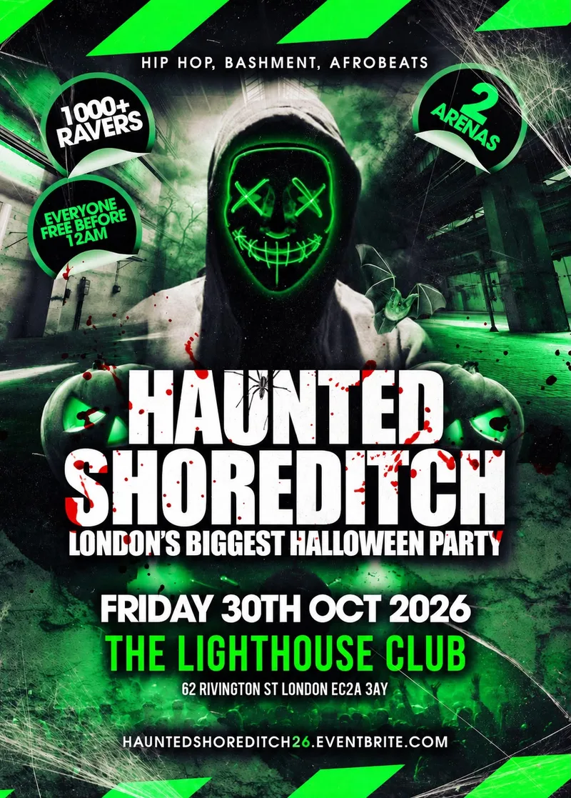 Haunted Shoreditch - Everyone Free Before 12AM