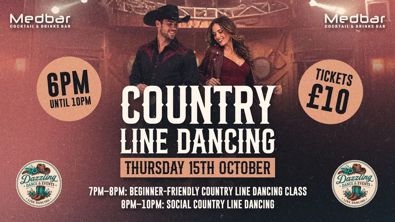 🤠 COUNTRY LINE DANCING CLASS AT MEDBAR 🤠
