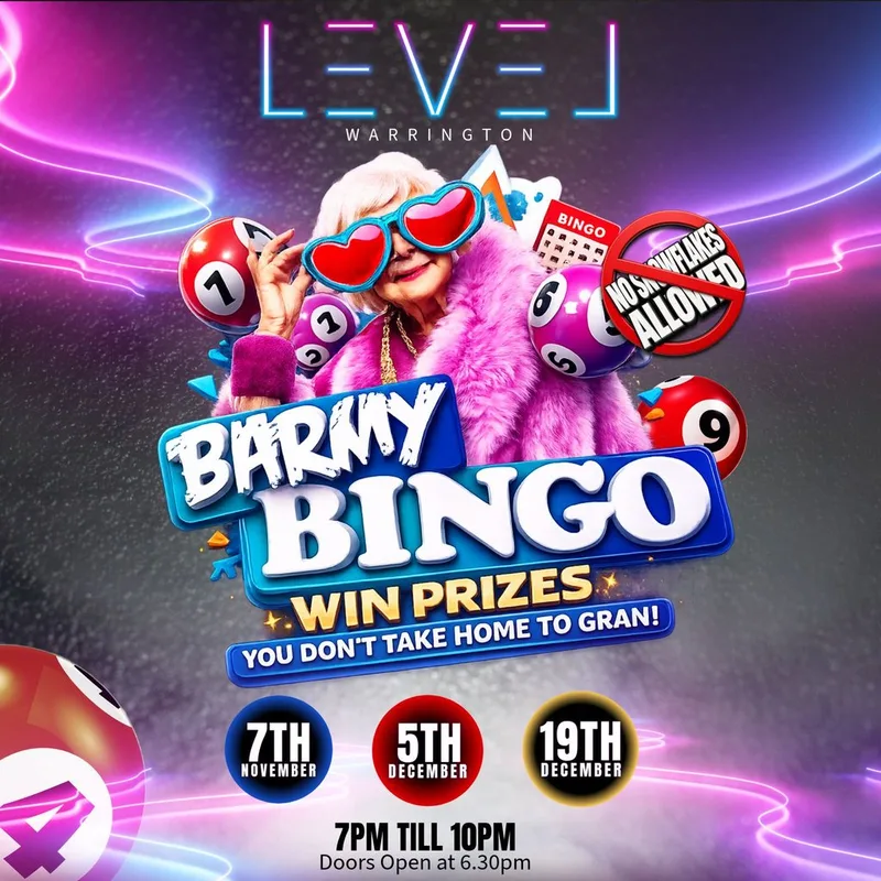 Barmy Bingo level Warrington
