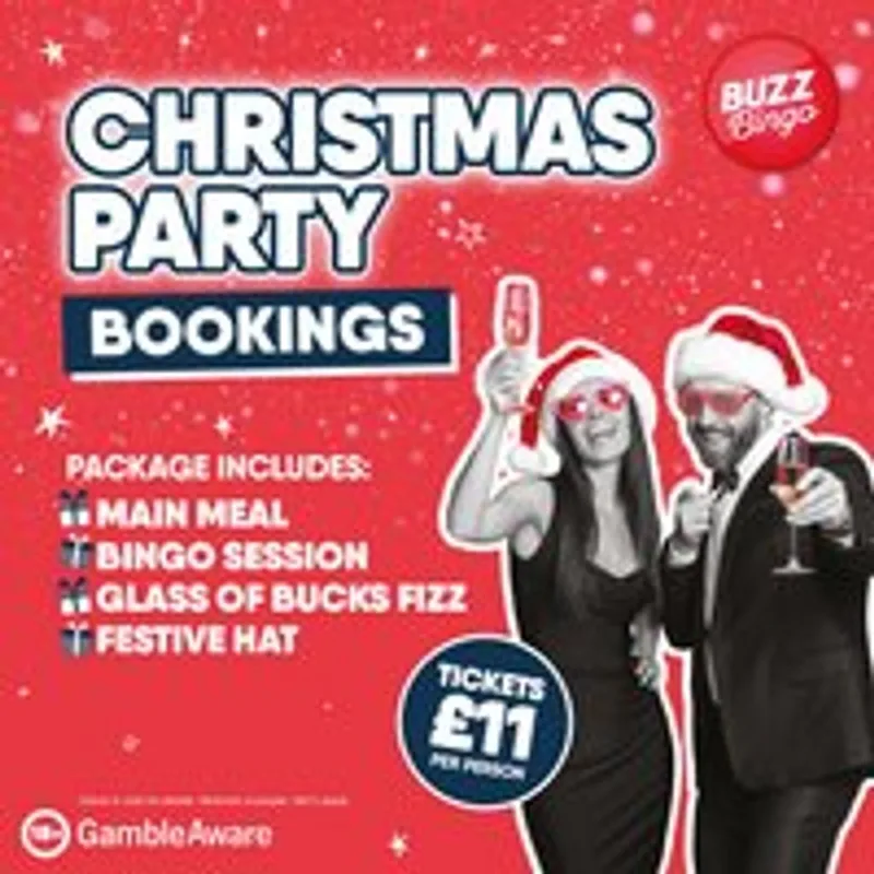 Christmas Party Bookings - Buzz Bingo Dover