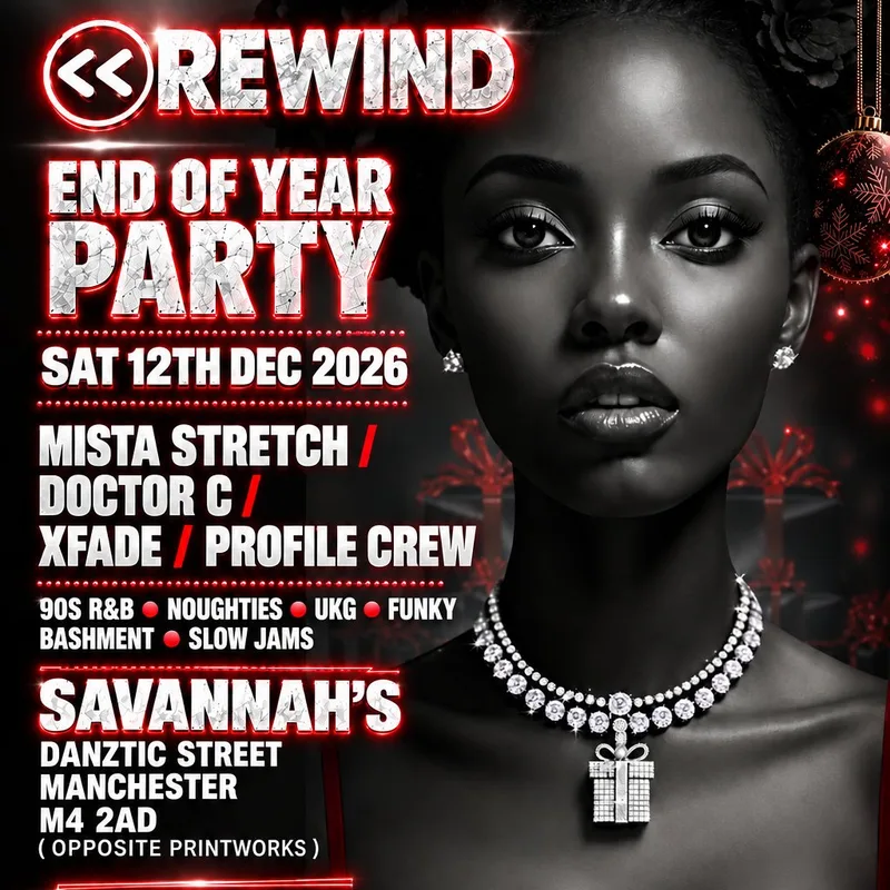 Rewind End of Year Party 90s & Noughties R&B