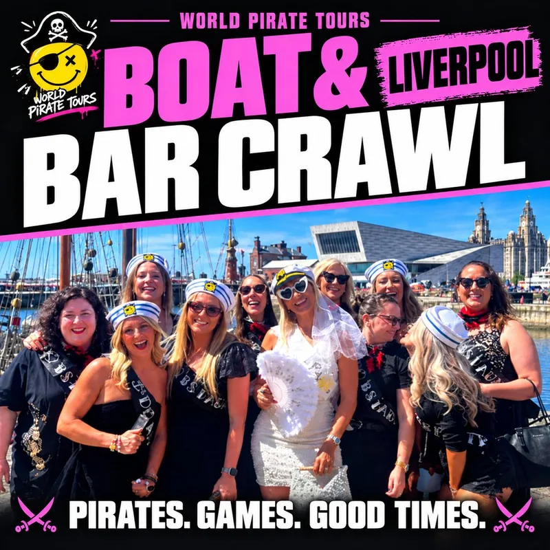 The UK's Wildest Boat and Bar Crawl (3hrs) - Liverpool