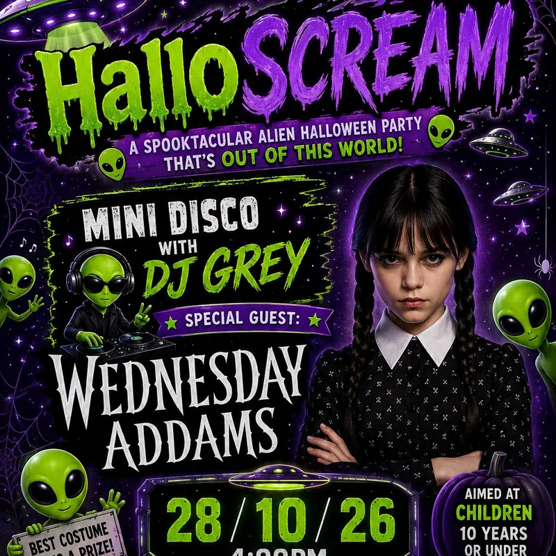 Mini Disco Ft Wednesday Adams