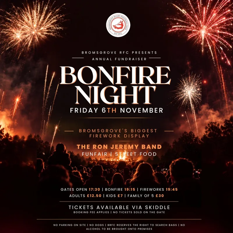 Bromsgrove RFC Bonfire Night Fundraiser