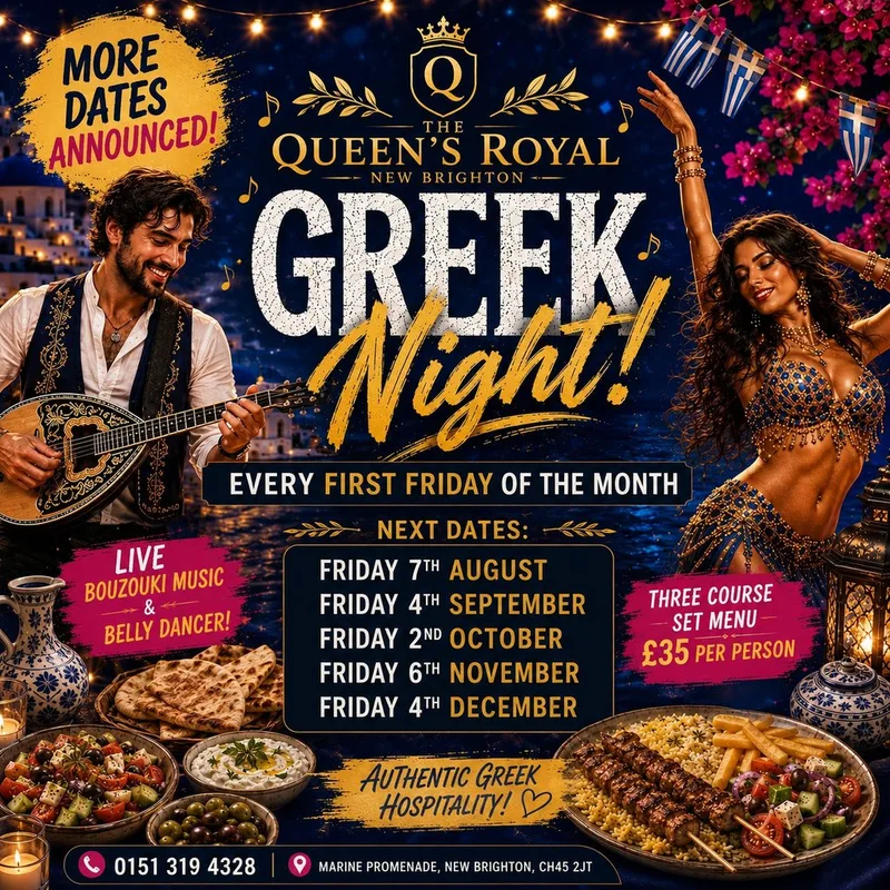 GREEK NIGHT| Live Bouzouki, Belly Dancer & 3-Course Greek Feast