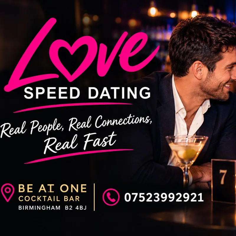 Speed Dating Ages Over 40's Birmingham Be At One Cocktail Bar