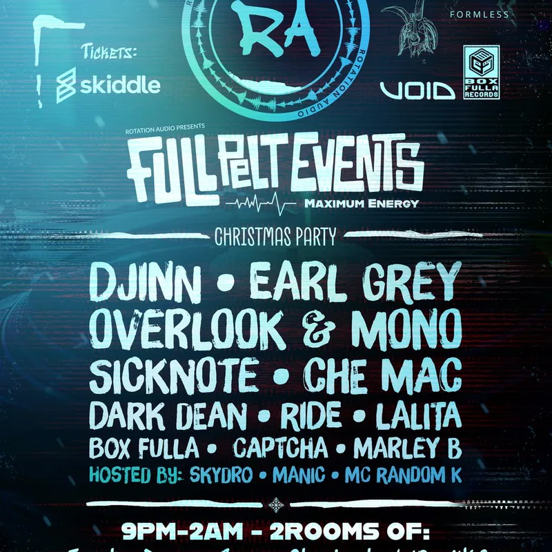 Rotation Audio Presents Full Pelt Christmas Party