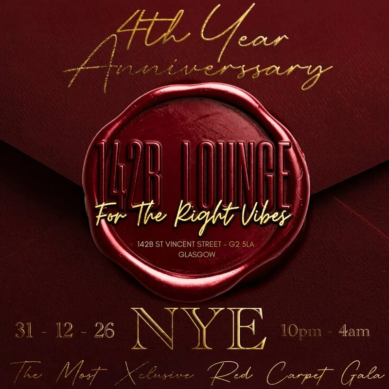RED CARPET ROYALE - NYE!!! It's 142B's 4TH ANNIVERSARY !