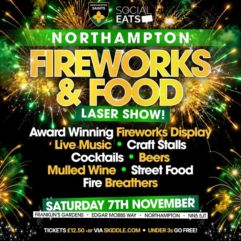 Northampton Saints Fireworks & Food 2026