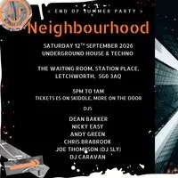 Neighbourhood Saturday 12th September