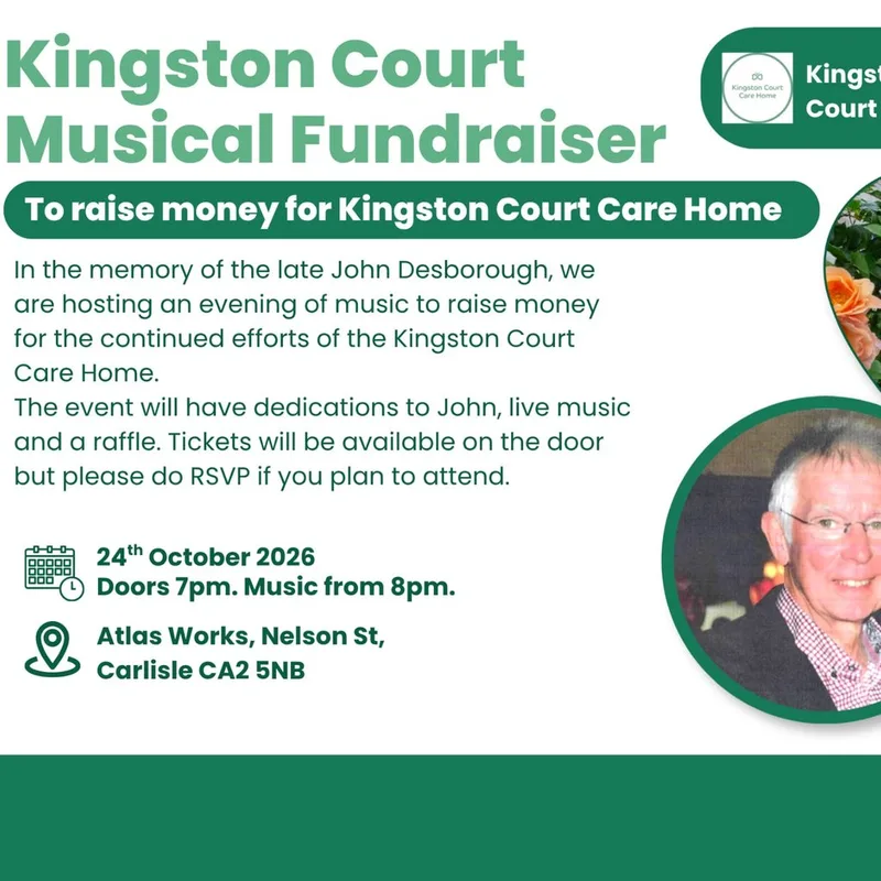 Musical Fundraiser for Kingston Court Care Home