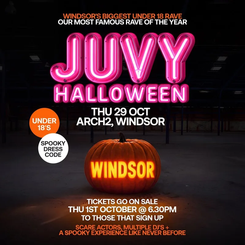 JUVY Under 18s - Halloween Tour - Thurs 29 October - WINDSOR