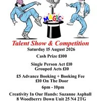 Talent show & talent competition. Cash Prize £100