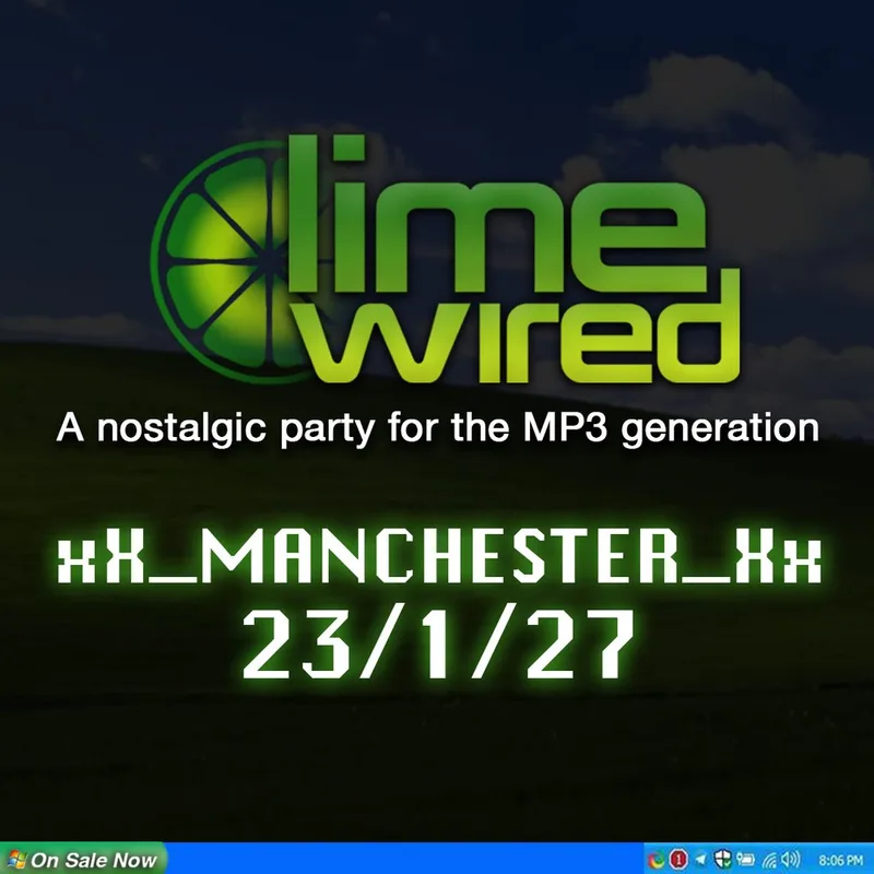 LIMEWIRED: A 2000s Nostalgia Party - Manchester 2027