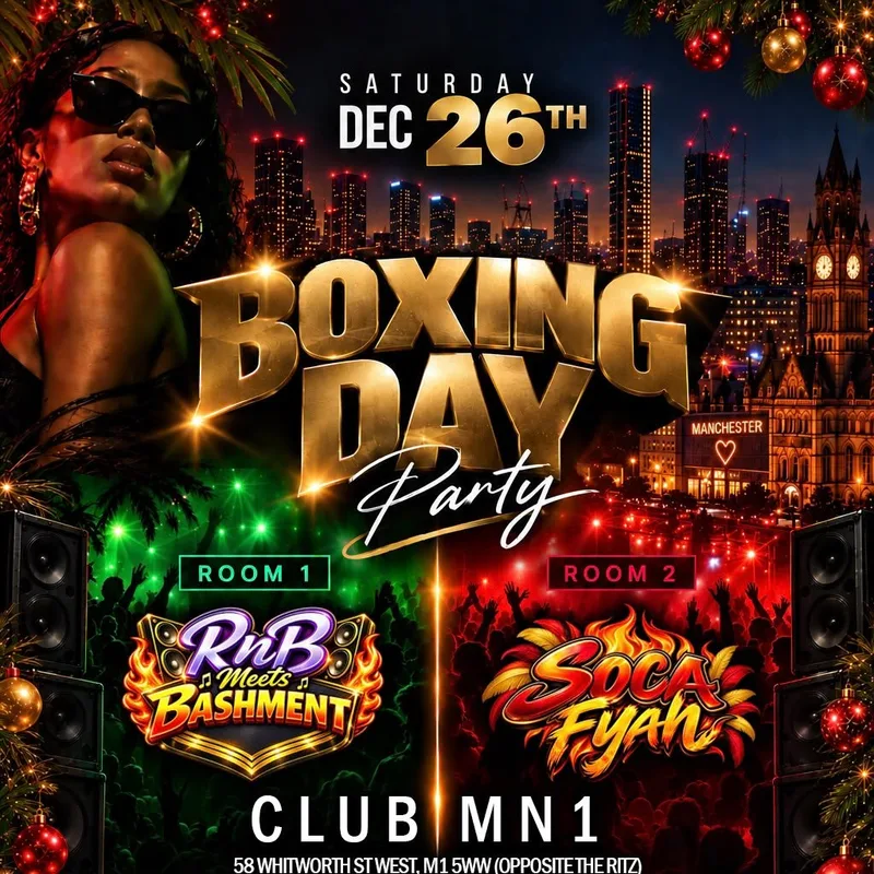 Boxing Day RnB meets Bashment vs Soca Fyah Party