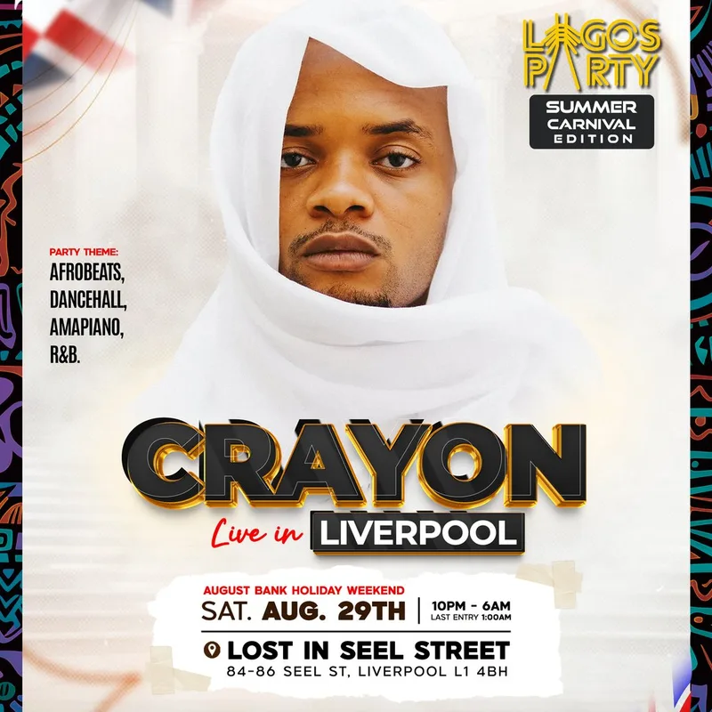Crayon Live in Liverpool (Afrobeat/Amapiano/RnB BH Party)