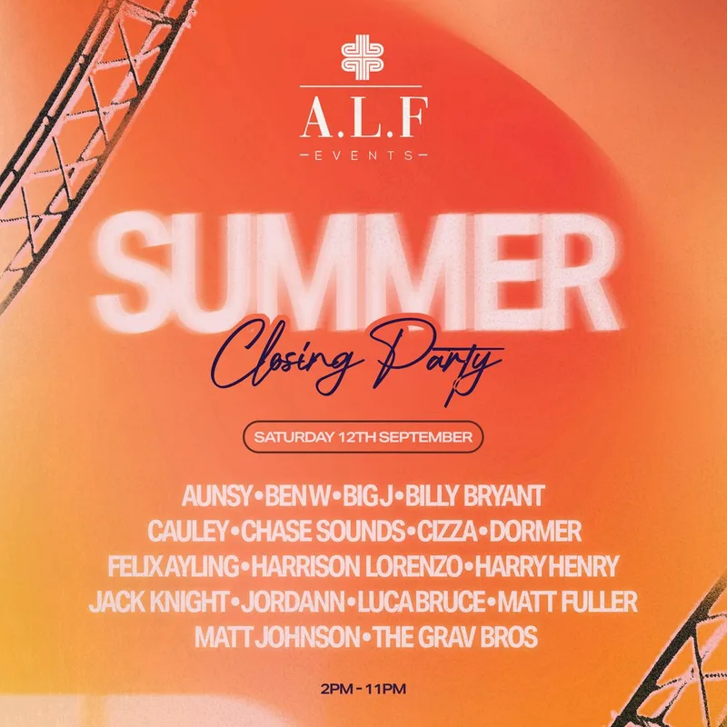 A.L.F Events Summer Closing Party at The Mulberry