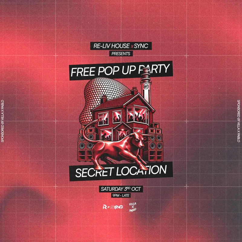 RE-LIV HOUSE x SYNC - Free pop up party