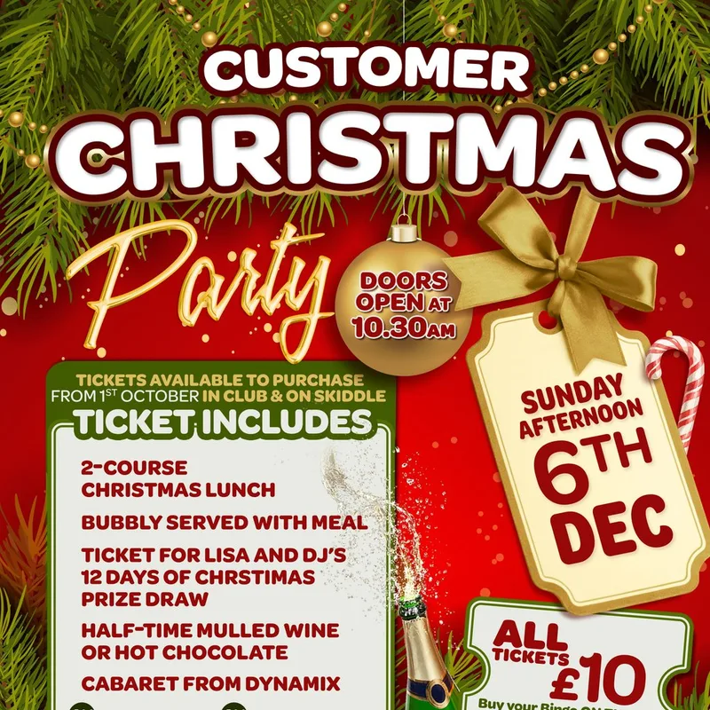 Customer Christmas Party 6th December