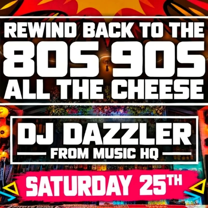Rewind to the 80s & 90s with DJ Dazzler at Gards