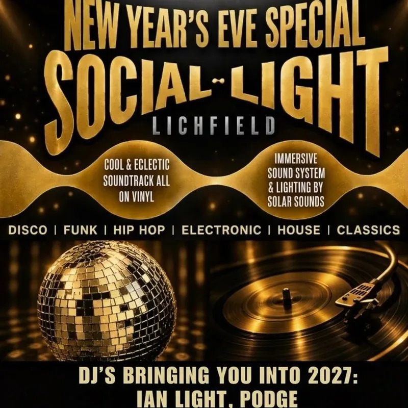 Social Light, Lichfield - NEW YEAR'S EVE PARTY