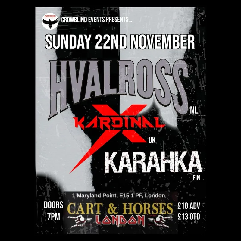 Hvalross-Kardinal X-Karahka - Live at the Cart & Horses