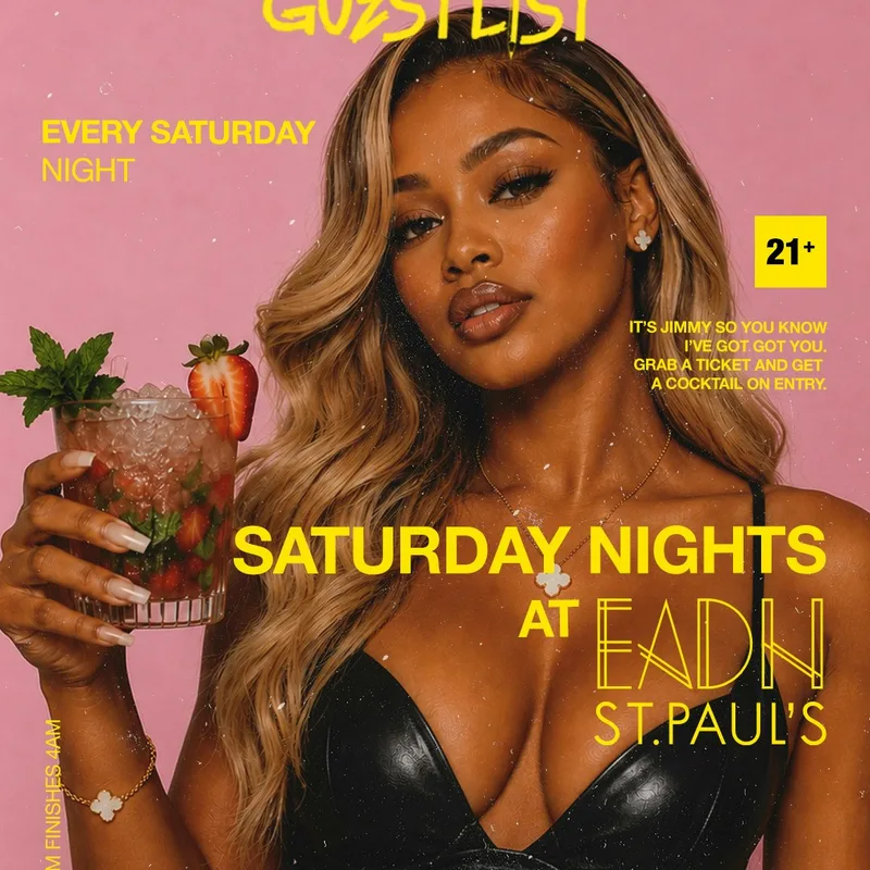 Jimmys Guestlist - Every Saturday @EadnSTP #WEDEY!