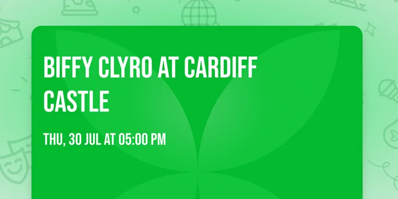 Biffy Clyro at Cardiff Castle